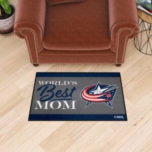 Columbus Blue Jackets World's Best Mom Starter Mat Accent Rug - 19in. x 30in.-34145