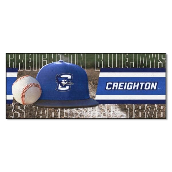 Creighton Bluejays Baseball Runner Rug 30in. x 72in 1 scaled
