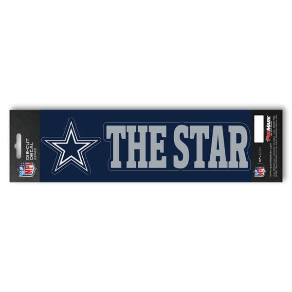 Dallas Cowboys 2 Piece Team Slogan Decal Sticker Set 1
