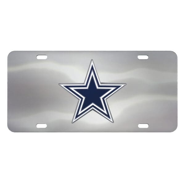 Dallas Cowboys 3D Stainless Steel License Plate 1