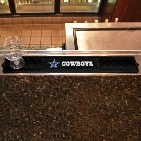 Dallas Cowboys Bar Drink Mat - 3.25in. x 24in.