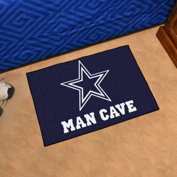 Dallas Cowboys Man Cave Starter Mat Accent Rug - 19in. x 30in.
