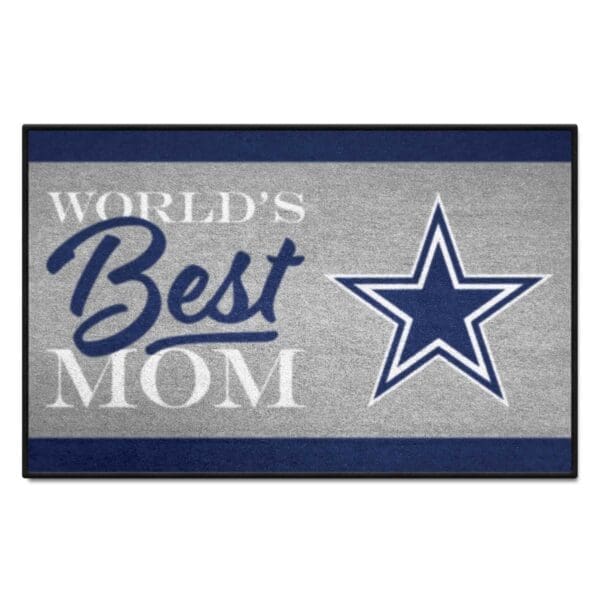 Dallas Cowboys Worlds Best Mom Starter Mat Accent Rug 19in. x 30in 1 scaled