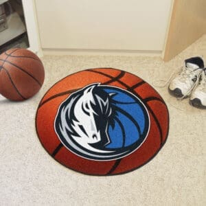 Dallas Mavericks Basketball Rug - 27in. Diameter-10216