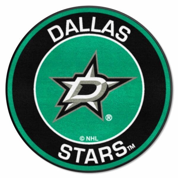 Dallas Stars Roundel Rug 27in. Diameter 18870 1 scaled
