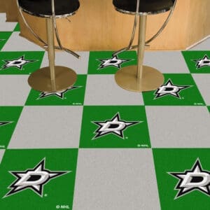 Dallas Stars Team Carpet Tiles - 45 Sq Ft.-10681