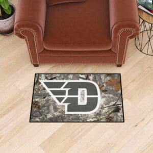 Dayton Flyers Camo Starter Mat Accent Rug - 19in. x 30in.