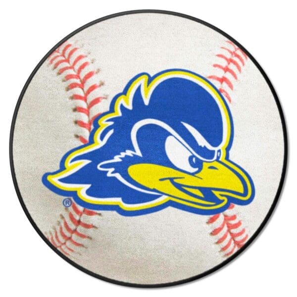 Delaware Blue Hens Baseball Rug 27in. Diameter 1 scaled