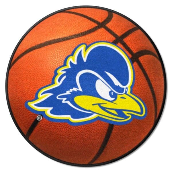 Delaware Blue Hens Basketball Rug 27in. Diameter 1 scaled