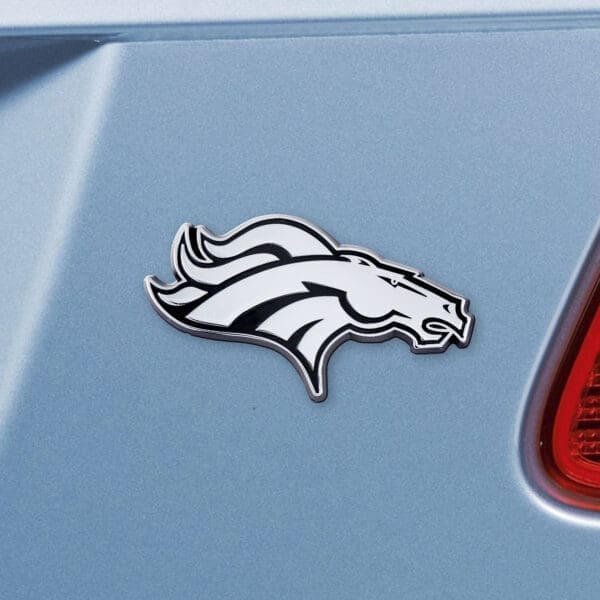 Denver Broncos 3D Chrome Metal Emblem