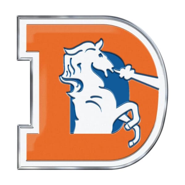 Denver Broncos Heavy Duty Aluminum Embossed Color Emblem Alternate 1