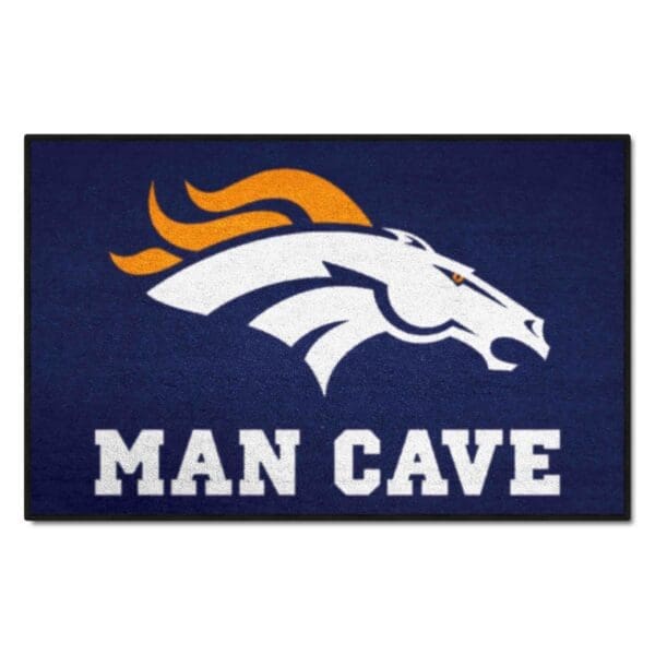 Denver Broncos Man Cave Starter Mat Accent Rug 19in. x 30in 1 scaled