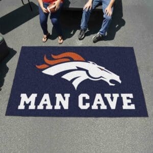 Denver Broncos Man Cave Ulti-Mat Rug - 5ft. x 8ft.