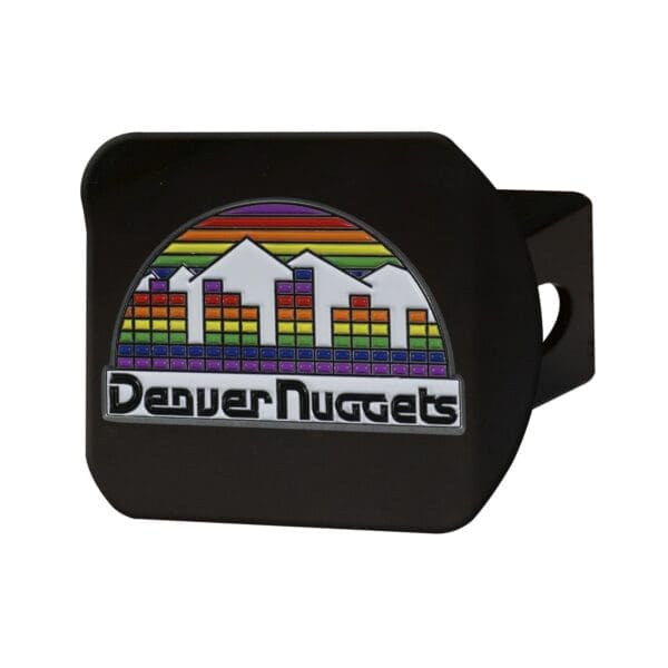 Denver Nuggets Black Metal Hitch Cover 3D Color Emblem 24246 1