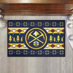 Denver Nuggets Holiday Sweater Starter Mat Accent Rug - 19in. x 30in.-26822