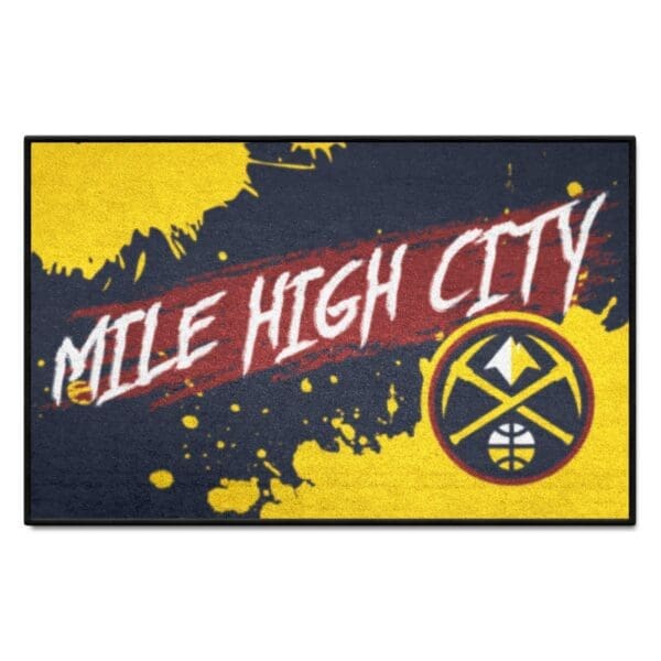 Denver Nuggets Slogan Starter Mat Accent Rug 19in. x 30in. 35991 1 scaled