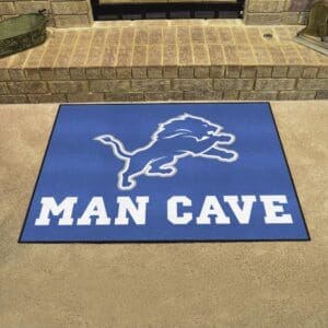 Detroit Lions Man Cave All-Star Rug - 34 in. x 42.5 in.