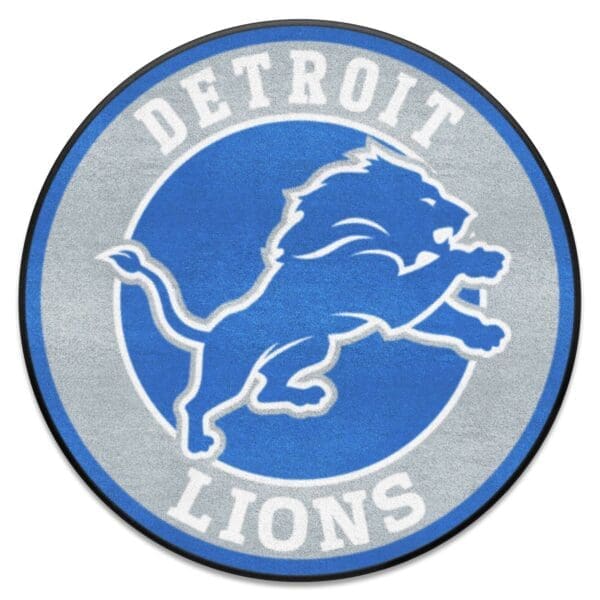 Detroit Lions Roundel Rug 27in. Diameter 1 scaled