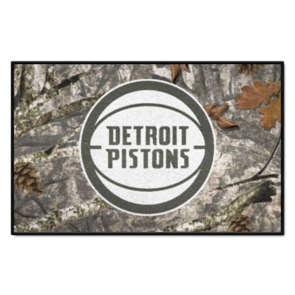 Detroit Pistons Camo Starter Mat Accent Rug 19in. x 30in. 34382 1 scaled