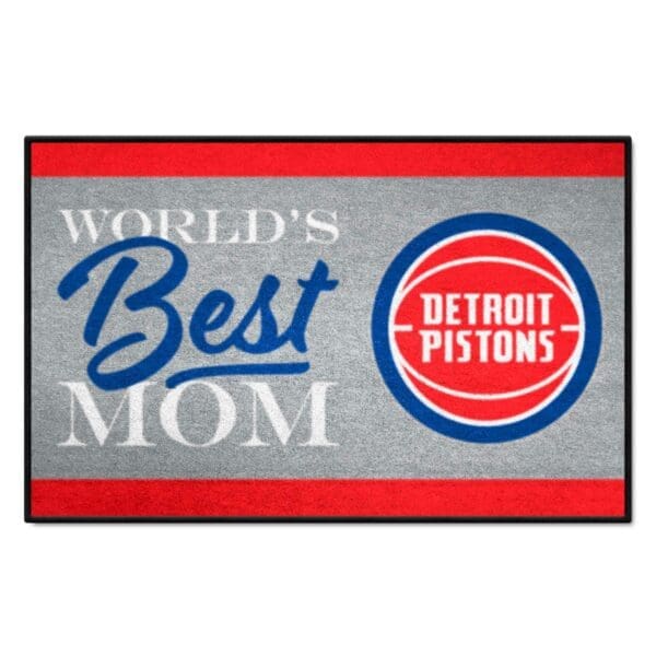 Detroit Pistons Worlds Best Mom Starter Mat Accent Rug 19in. x 30in. 34177 1 scaled