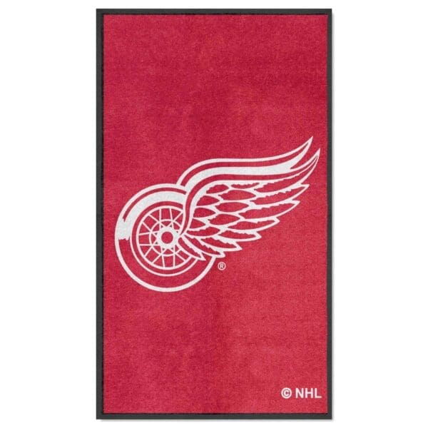 Detroit Red Wings 3X5 High Traffic Mat with Durable Rubber Backing Portrait Orientation 12850 1 scaled
