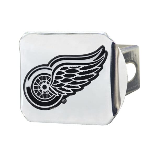 Detroit Red Wings Chrome Metal Hitch Cover with Chrome Metal 3D Emblem 14966 1 scaled