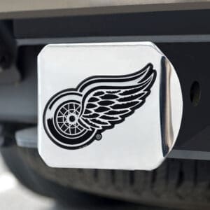 Detroit Red Wings Chrome Metal Hitch Cover with Chrome Metal 3D Emblem-14966