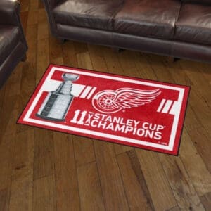 Detroit Red Wings Dynasty 3ft. x 5ft. Plush Area Rug-34308