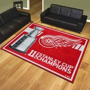 Detroit Red Wings Dynasty 8ft. x 10ft. Plush Area Rug-34311