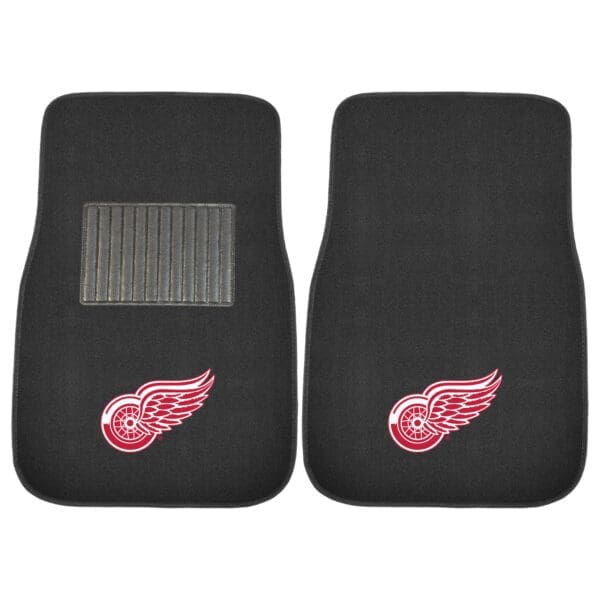 Detroit Red Wings Embroidered Car Mat Set 2 Pieces 17089 1