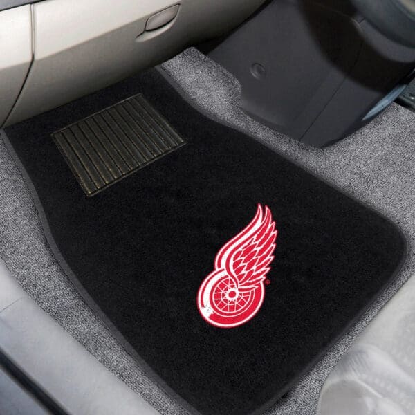 Detroit Red Wings Embroidered Car Mat Set - 2 Pieces-17089