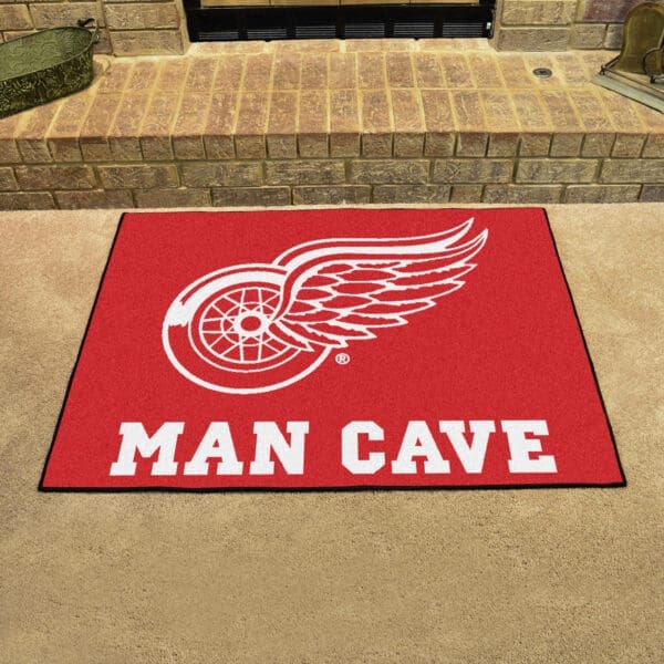 Detroit Red Wings Man Cave All-Star Rug - 34 in. x 42.5 in.-14425