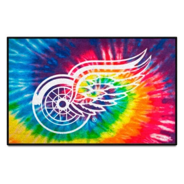 Detroit Red Wings Tie Dye Starter Mat Accent Rug 19in. x 30in. 34480 1 scaled