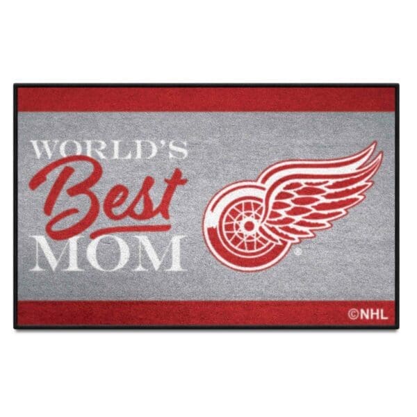 Detroit Red Wings Worlds Best Mom Starter Mat Accent Rug 19in. x 30in. 34147 1 scaled