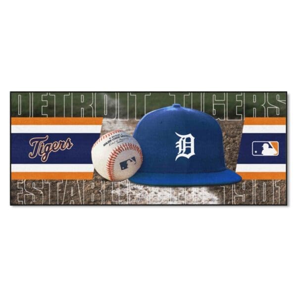 Detroit Tigers Baseball Runner Rug 30in. x 72in 1 scaled