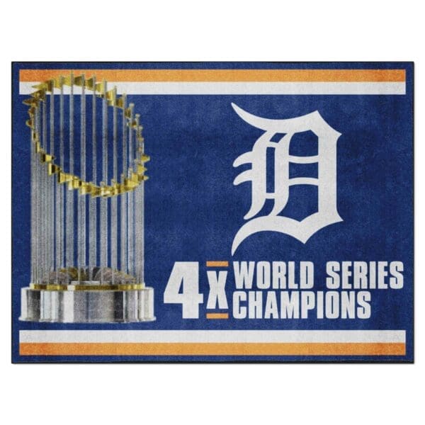 Detroit Tigers Dynasty 8ft. x 10 ft. Plush Area Rug 1 scaled