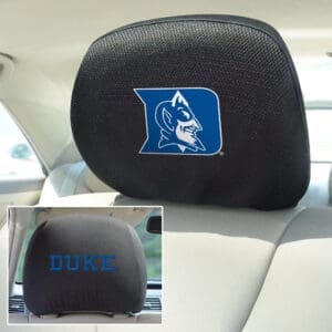Duke Blue Devils Embroidered Head Rest Cover Set - 2 Pieces
