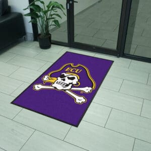 East Carolina 3X5 High-Traffic Mat with Durable Rubber Backing - Portrait Orientation