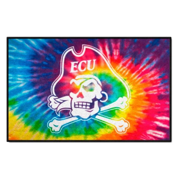 East Carolina Pirates Tie Dye Starter Mat Accent Rug 19in. x 30in 1 scaled