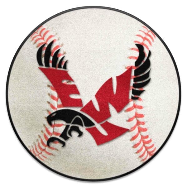 Eastern Washington Eagles Baseball Rug 27in. Diameter 1 scaled