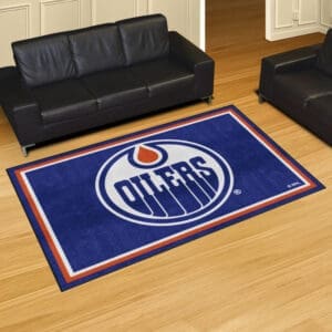 Edmonton Oilers Oilers 5ft. x 8 ft. Plush Area Rug-10393