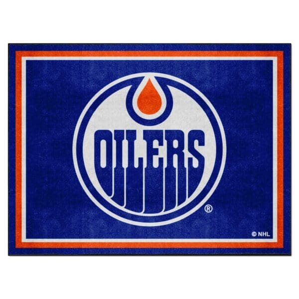 Edmonton Oilers Oilers 8ft. x 10 ft. Plush Area Rug 17512 1 scaled