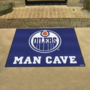 Edmonton Oilers Oilers Man Cave All-Star Rug - 34 in. x 42.5 in.-14429