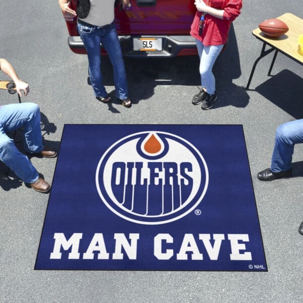 Edmonton Oilers Oilers Man Cave Tailgater Rug - 5ft. x 6ft.-14432