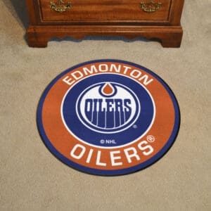 Edmonton Oilers Oilers Roundel Rug - 27in. Diameter-18872