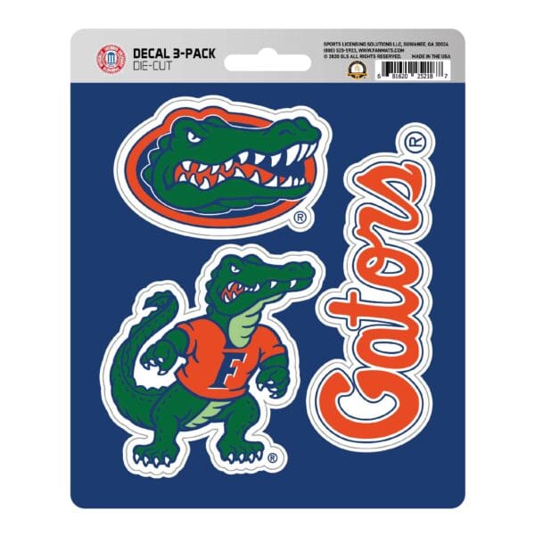 Florida Gators 3 Piece Decal Sticker Set 1