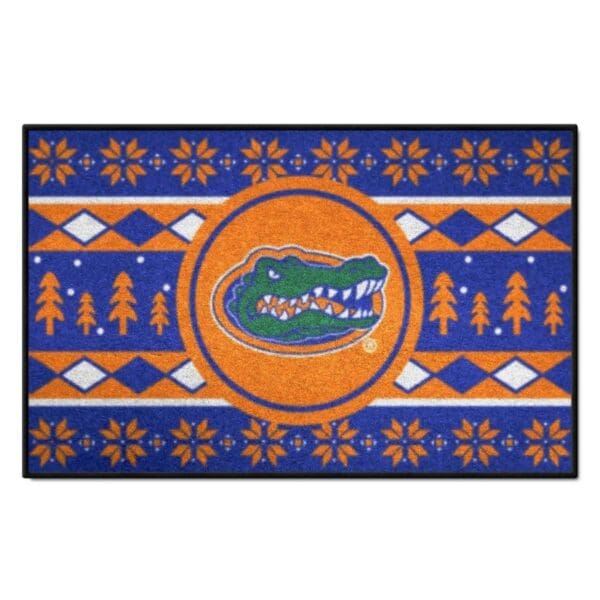 Florida Gators Holiday Sweater Starter Mat Accent Rug 19in. x 30in 1 scaled