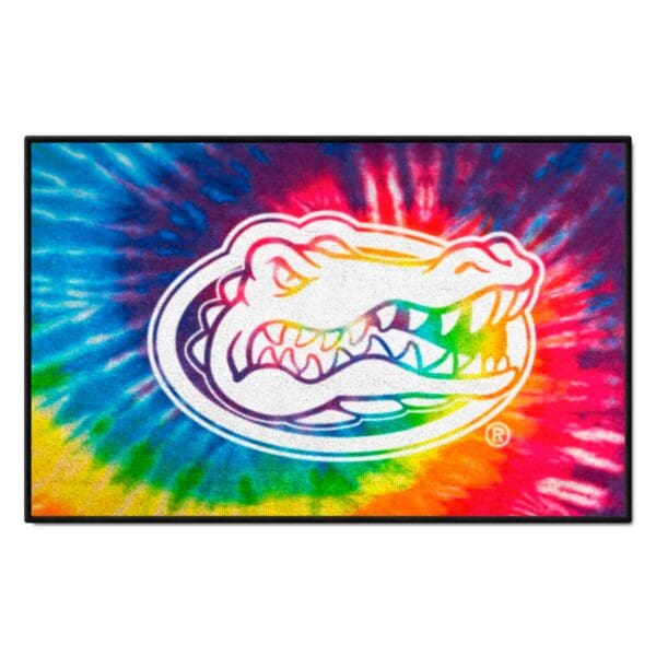 Florida Gators Tie Dye Starter Mat Accent Rug 19in. x 30in 1 scaled