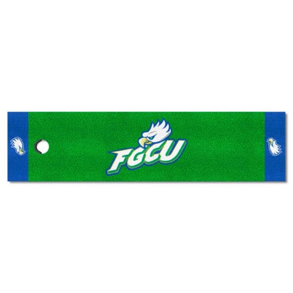 Florida Gulf Coast Eagles Putting Green Mat 1.5ft. x 6ft 1 scaled