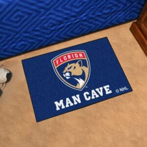 Florida Panthers Man Cave Starter Mat Accent Rug - 19in. x 30in.-14434
